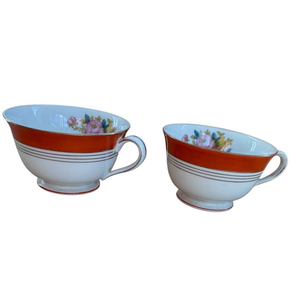 Noritake Tea cups N749 set‎ of 2 cups only